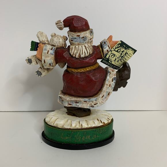 David Frykman Christmas Joy Santa Claus & Polar Bear Signed Figurine 2005 - Picture 3 of 10